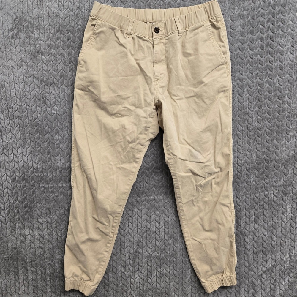 Bearbottom Clothing Men's Jogger Pants Elastic Waist Casual Khaki Comfy Large